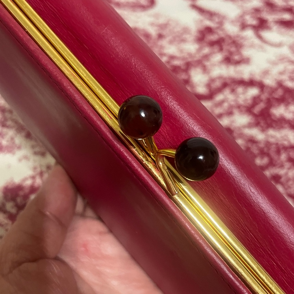PRADA Pink Leather Clutch Wallet - Picture 7 of 12